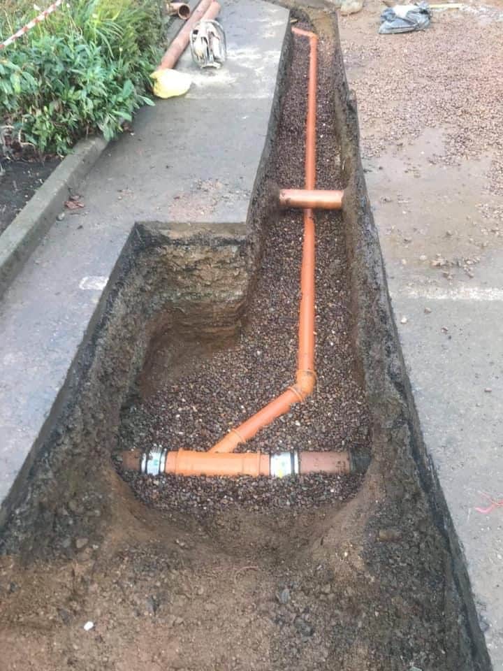 New surface water drainage connection installed in Alloa
