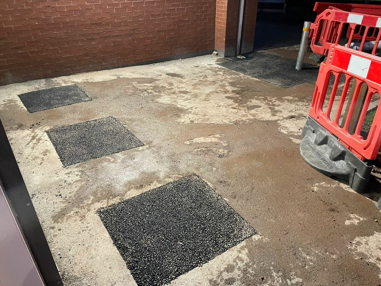 Bollards removed and replaced with completed surface reinstatement in Barrow-in-Furness